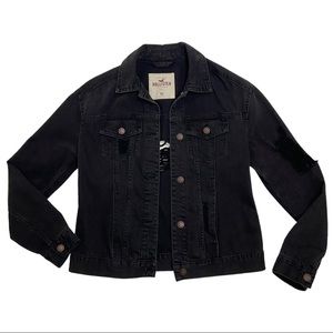 Hollister ripped hot sale jean jacket